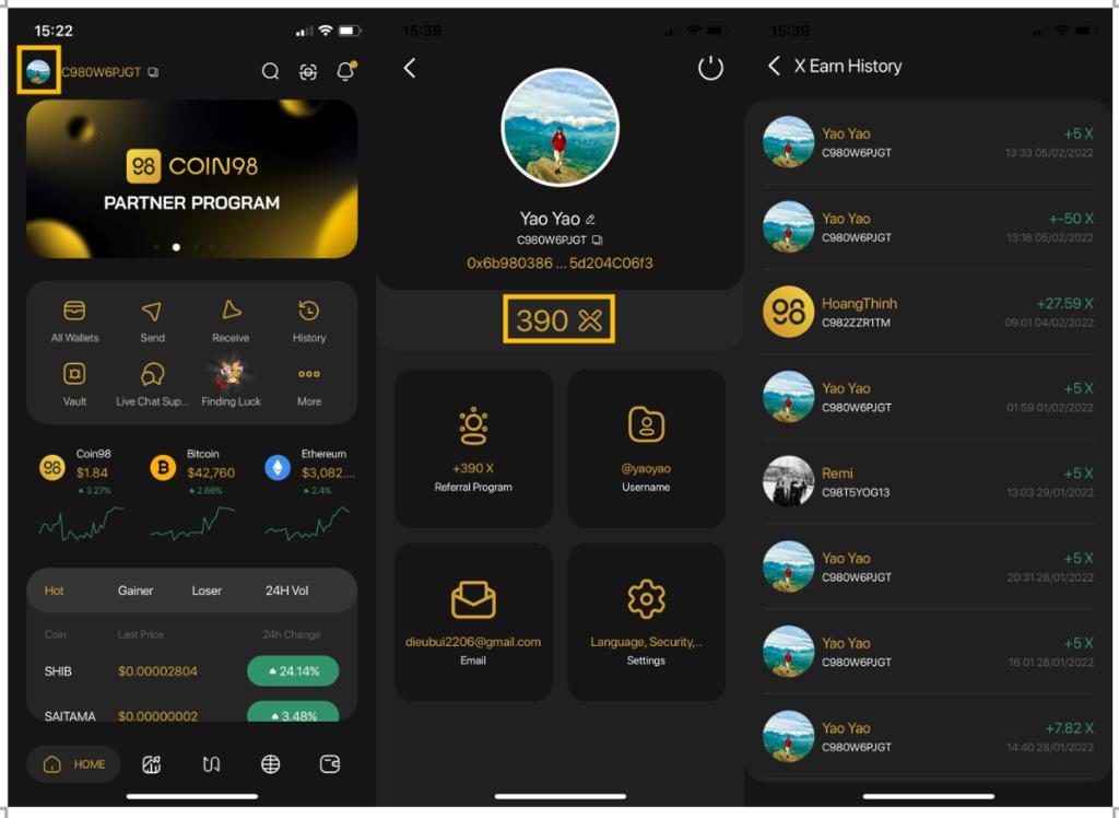 Presentamos X-point: el sistema de puntos de recompensa de Coin98 Super App