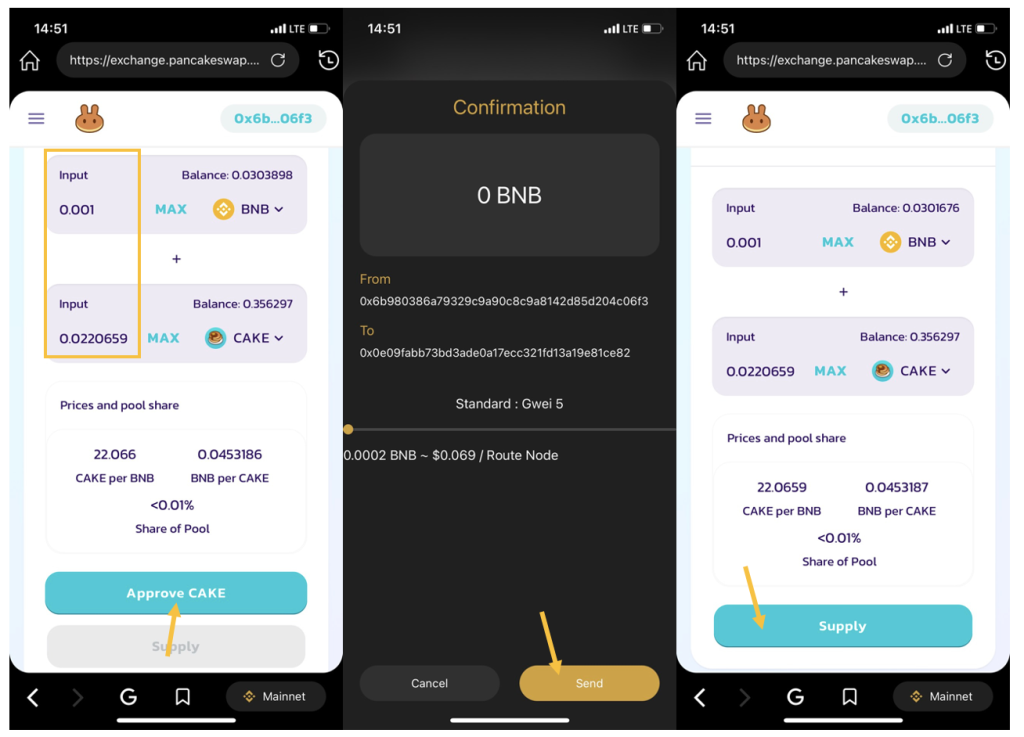 De meest gedetailleerde gids voor het gebruik van Pancakeswap op Coin98 Super App