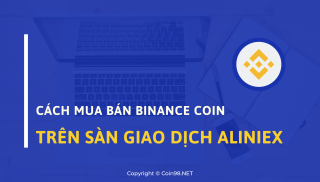 Instruksi untuk membeli dan menjual Binance Coin (BNB) di bursa Aliniex