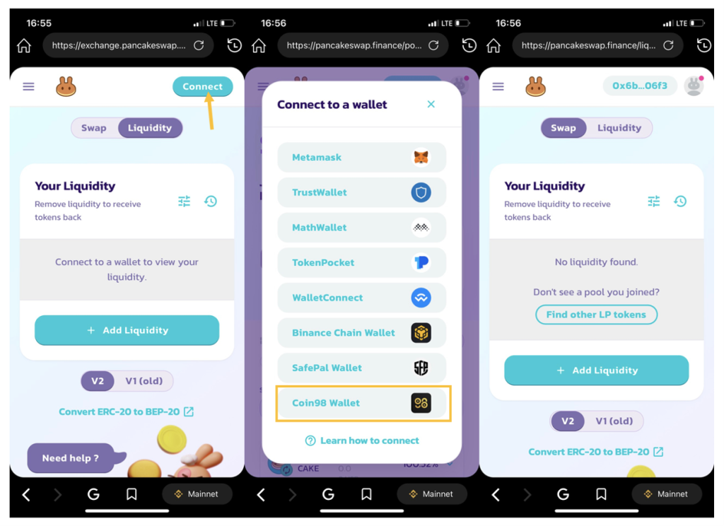 Una guida AZ su come utilizzare PancakeSwap su Coin98 Super App