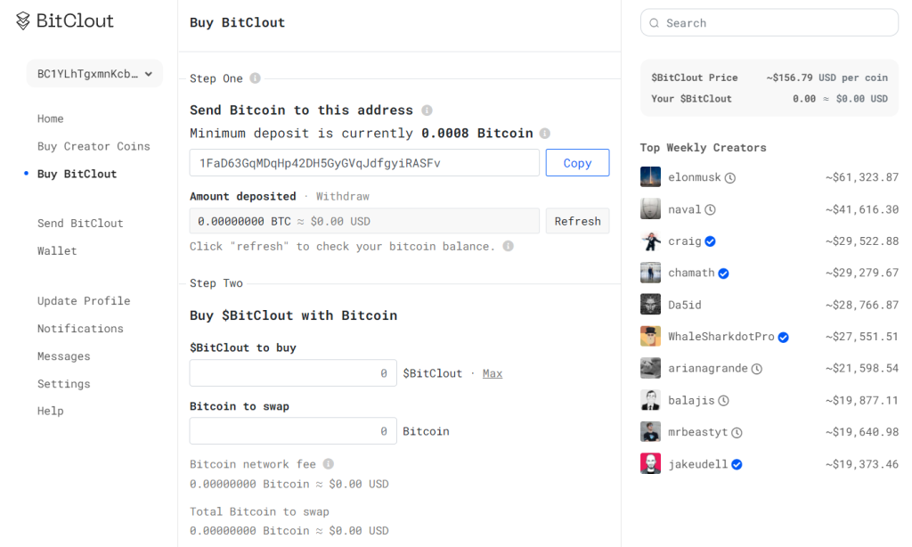 BitClout(BTCLT)이란 무엇입니까?  BTCLT 암호화폐의 완전한 세트