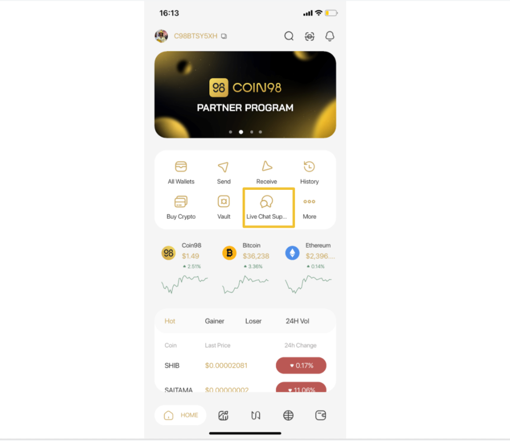 Что такое кошелек Coin98?  Как использовать функцию кошелька в приложении Coin98 Super App от AZ