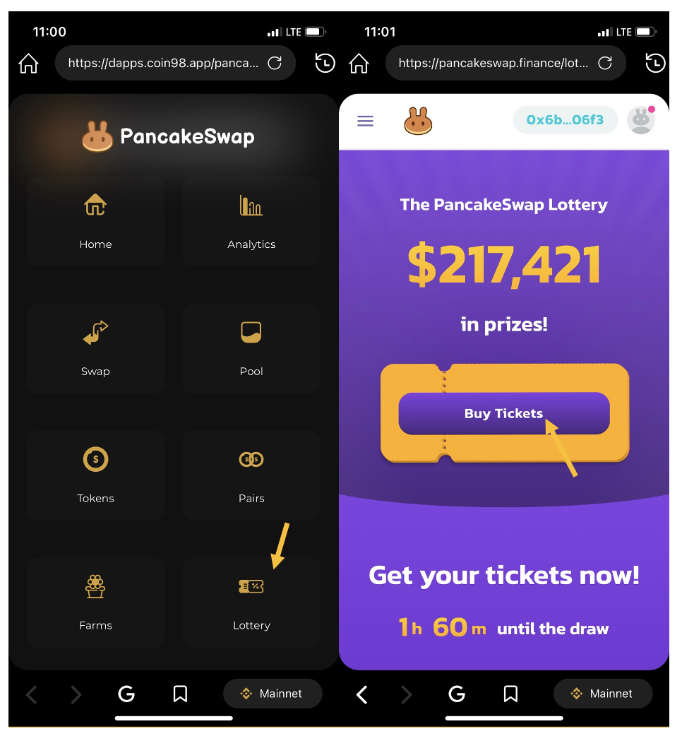 O guia mais detalhado para usar o Pancakeswap no Coin98 Super App