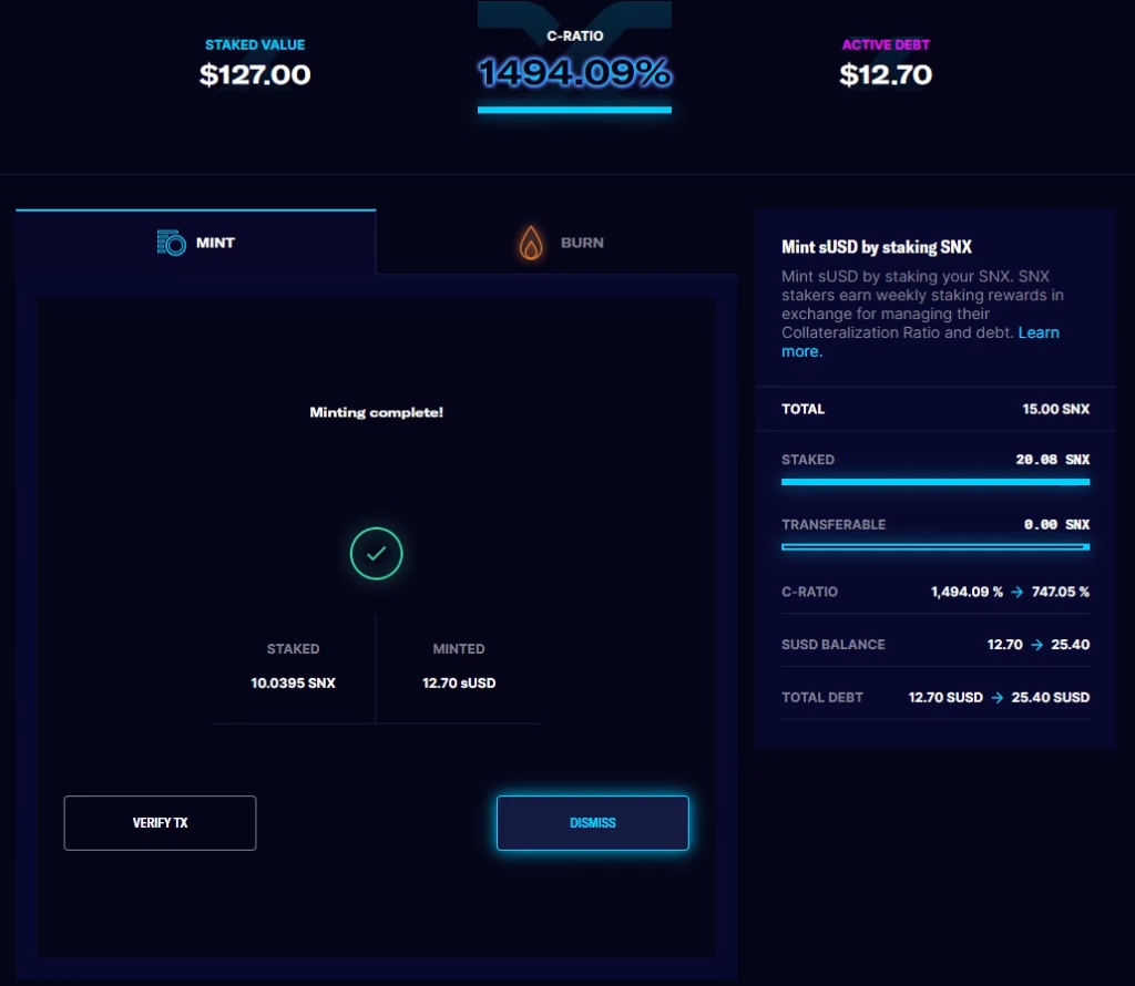 SUSD nedir?  Synthetix'te sUSD'nin nasıl basılacağına ilişkin talimatlar