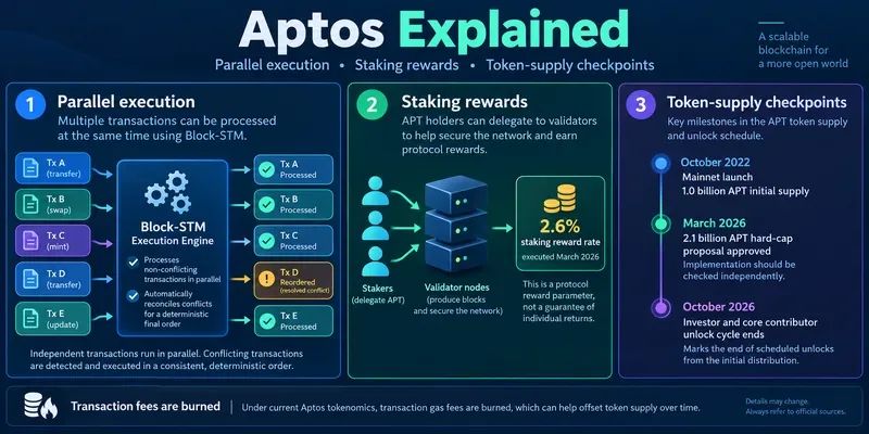 Aptos Explained: Parallel Execution, Staking Rewards and Token-Supply Checkpoints