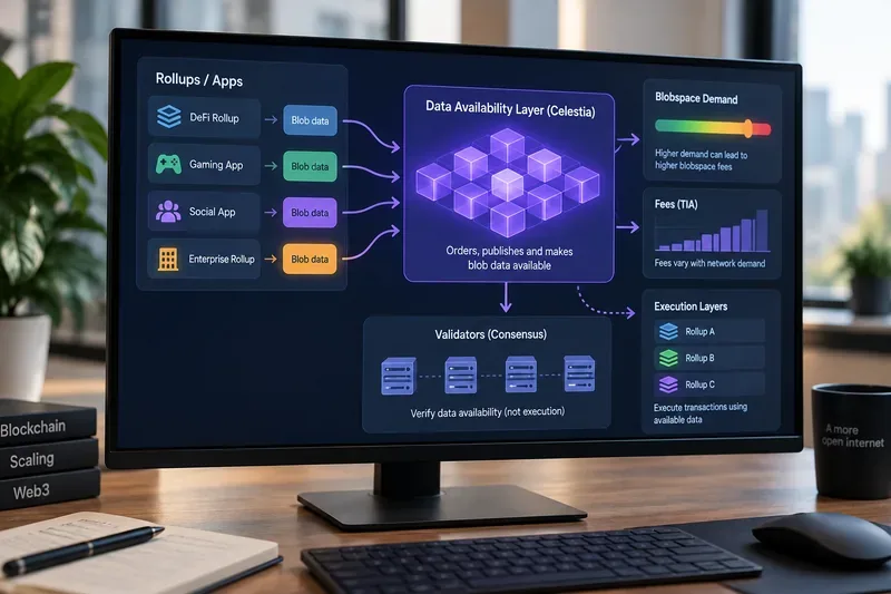 Celestia Explained: Data Availability, Blobspace Fees, and Risks TIA Users Should Monitor