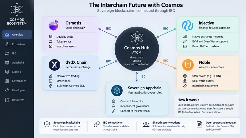 Cosmos (ATOM) Ecosystem: The Interchain Future and Top Appchains Explained