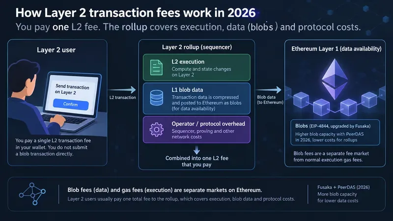 Ethereum Blob Fees vs. Gas Fees: What Layer 2 Users Actually Pay in 2026