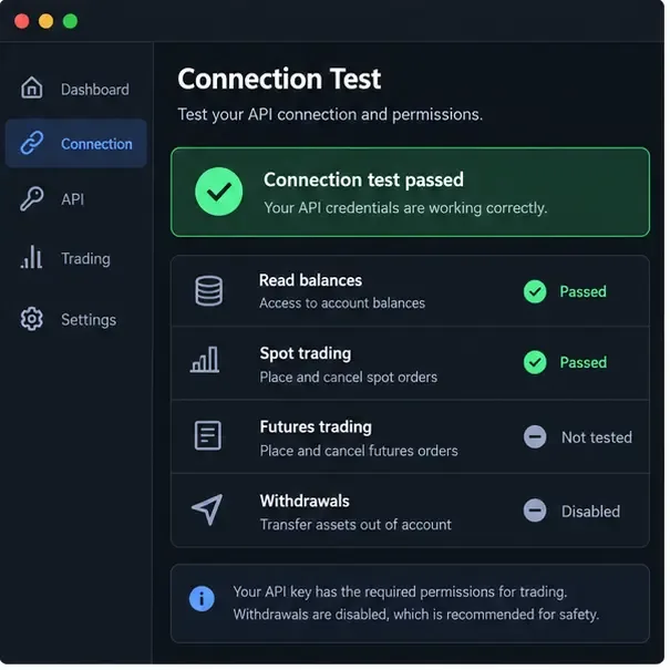 Como resolver erros de conexão de chave de API para bots de negociação de criptomoedas