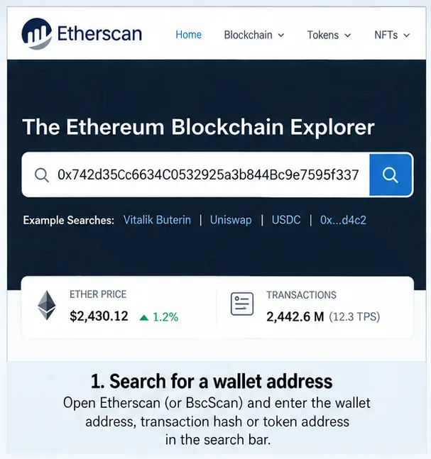 EtherscanとBscScanを使用して不審な暗号通貨アクティビティを追跡する方法