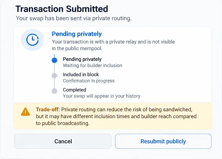 MEV Protection for Retail Swaps: Private Transactions, Sandwich Risk, and the Trade-Offs to Know
