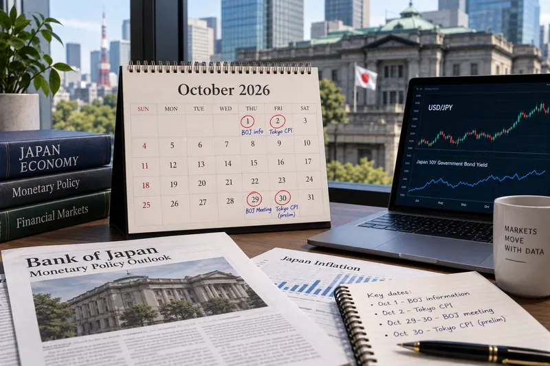 October 2026 Bank of Japan Calendar: BOJ Meeting, Tokyo CPI and Yen Volatility Checkpoints