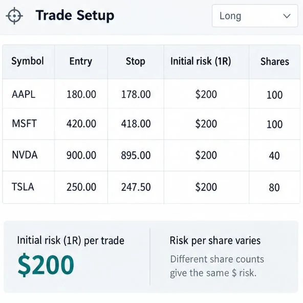 R-Multiple Trading Journal: How to Compare Strategies with Different Position Sizes