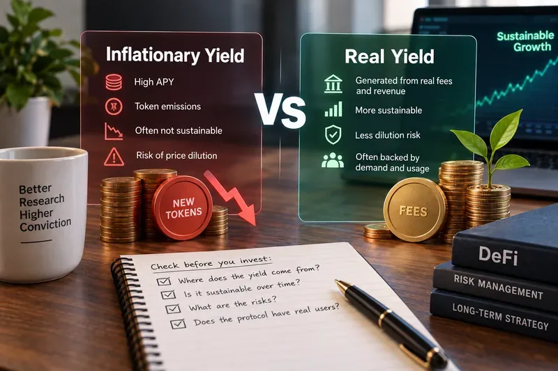 Real Yield vs. Inflationary Yield: How to Find Sustainable DeFi Returns