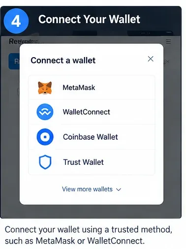 Wallet connection dialog used before submitting an on-chain permission change