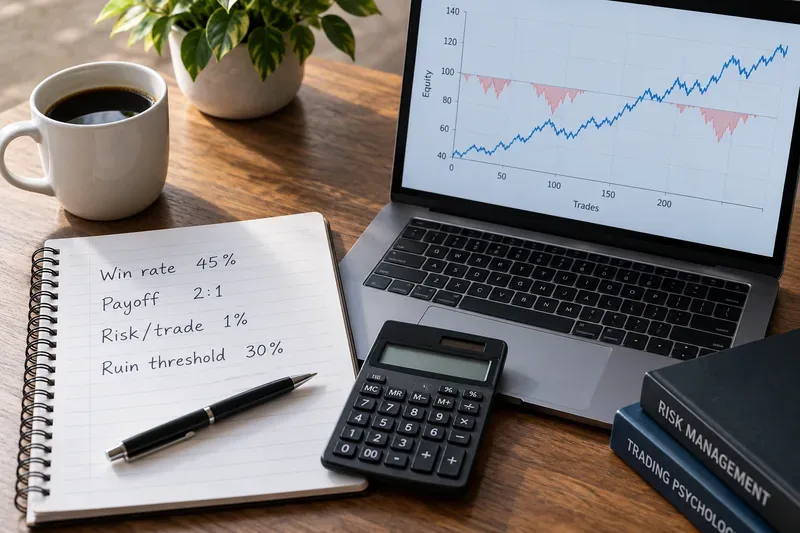 Risk of Ruin for Traders: A Simple Calculation Using Win Rate and Payoff Ratio