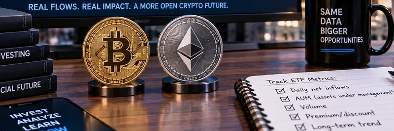 비트코인 및 이더리움 ETF 유입 지표 분석: 2026년 월스트리트 자본 흐름 추적 방법