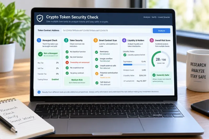 أفضل 5 أدوات مجانية لفحص العملات الرقمية بحثًا عن عمليات الاحتيال والثغرات الأمنية