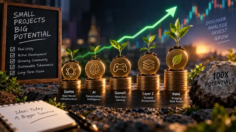 5 อันดับคริปโตเคอร์เรนซีขนาดเล็กที่มีมูลค่าตลาดต่ำกว่า 50 ล้านดอลลาร์สหรัฐฯ ที่มีศักยภาพเพิ่มขึ้น 100 เท่า: รายชื่อน่าจับตามองประจำปี 2026 ที่เน้นการประเมินความเสี่ยงเป็นอันดับแรก